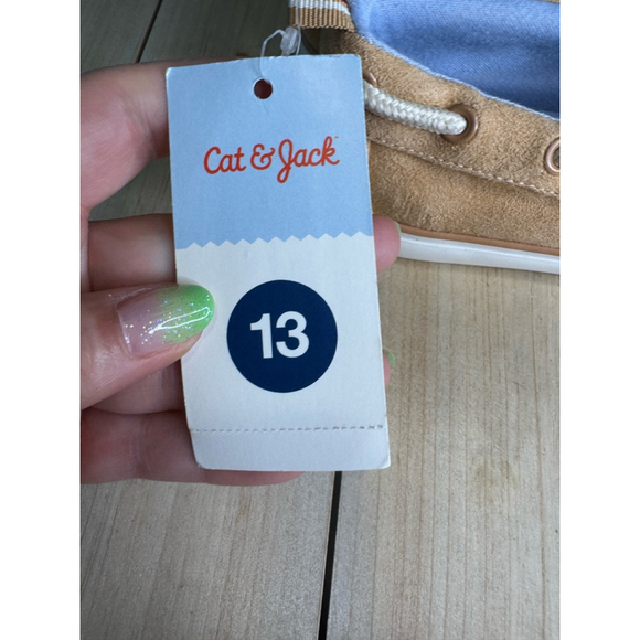 Kids' Reece Boat Shoes - Cat & Jack™ Tan 13 - Picture 5 of 6